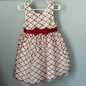 American Princess Size 4T Burgundy On Organza Dress